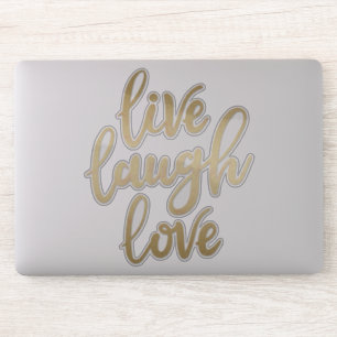 Live Laugh Love Faux Gold Lettering