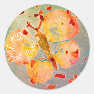 Live Laugh Love fine art butterfly stickers