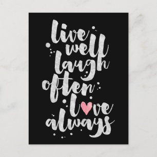Live Laugh Love - Inspirational Card
