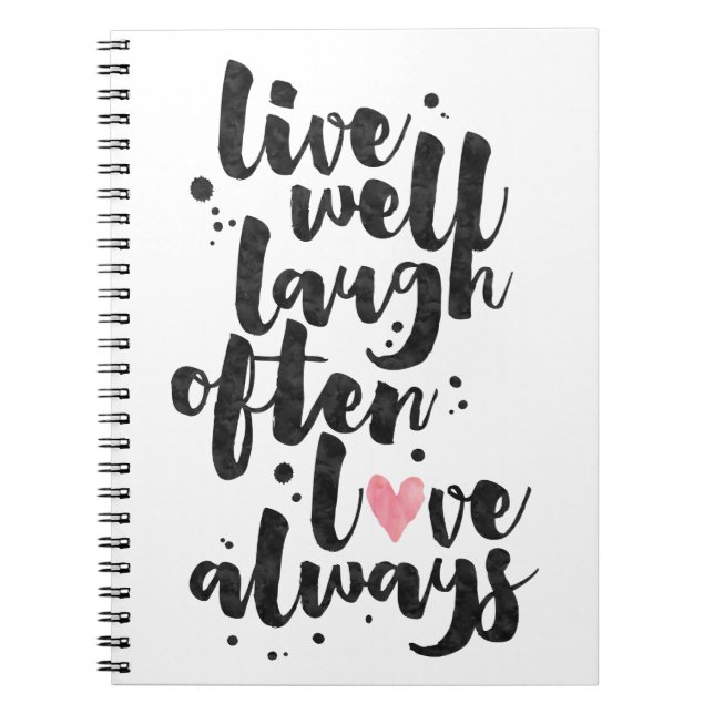 Live Laugh Love - Inspirational Journal (Front)
