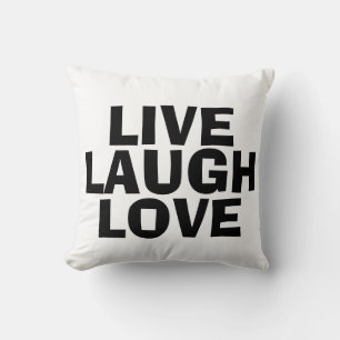 Live laugh love, Inspirational pillows