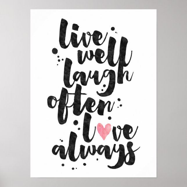 Live Laugh Love - Inspirational Poster (Front)