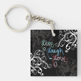 live laugh love key chain