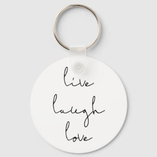 Live laugh love keychain