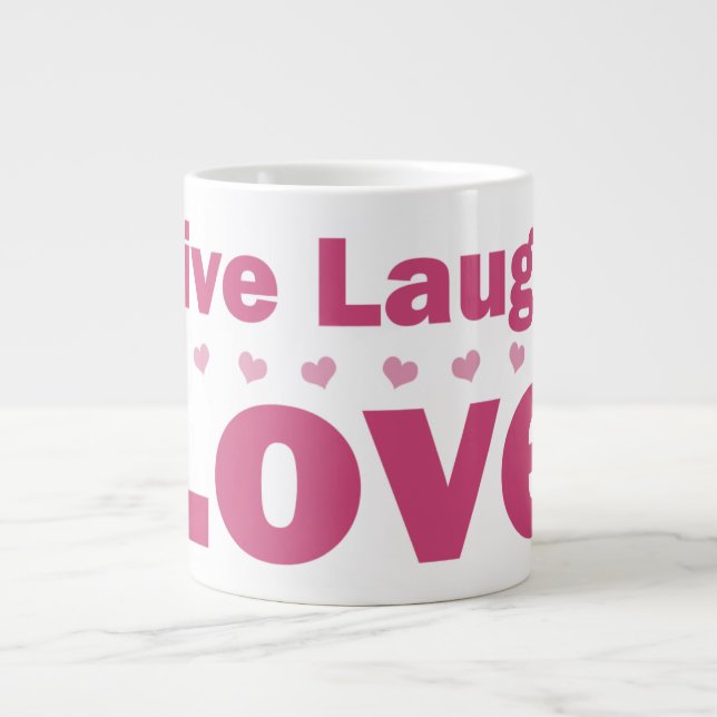 Live Laugh Love Large Coffee Mug (Front)