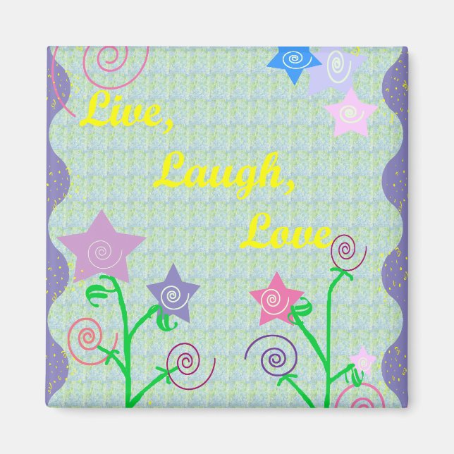 Live, Laugh, Love maget Magnet (Front)