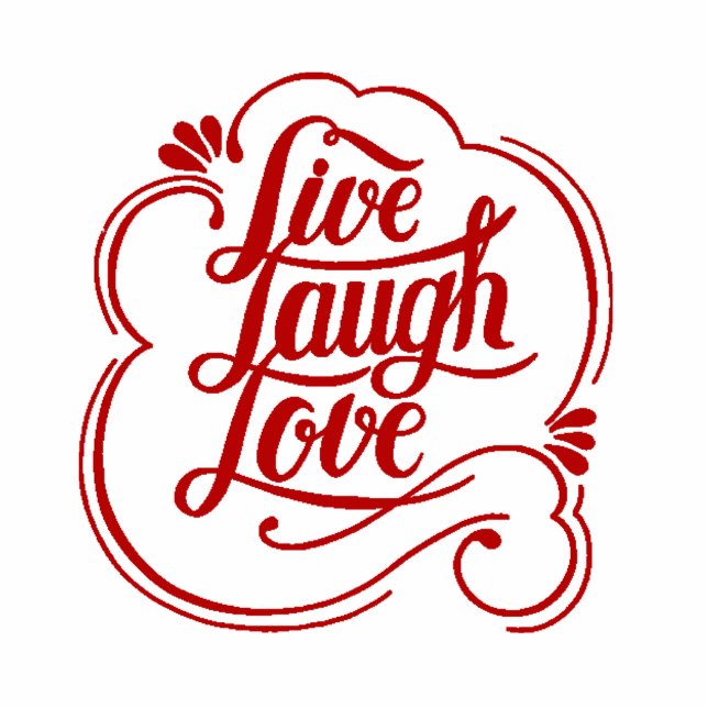 Live laugh love magnet photo sculpture magnet (Front)