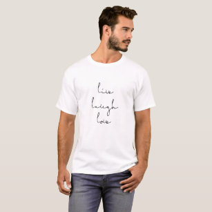 Live laugh love men's t-shirt