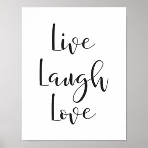 Live Laugh Love, Motivational, Inspirational Print