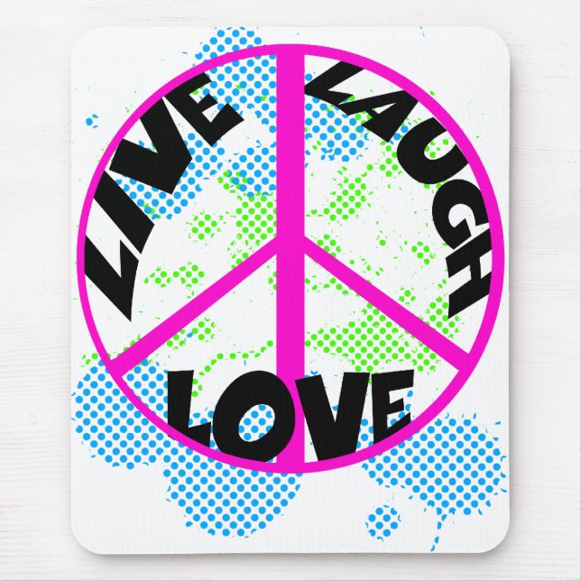 live laugh love mouse mat (Front)