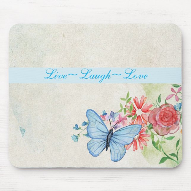 Live, Laugh, Love Mouse Mat (Front)