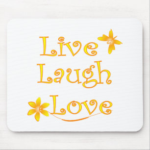 Live Laugh Love Mouse Mat