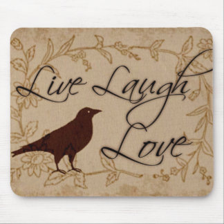Live Laugh Love Mouse Mat
