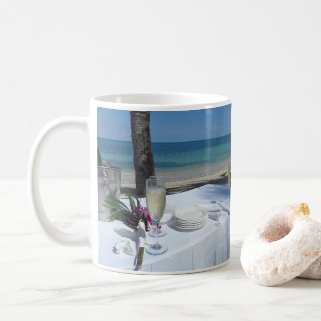 Live, Laugh, Love Mug with Romantic Photo (With Donut)