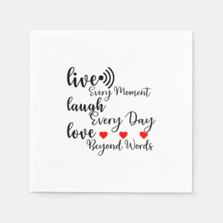 LIVE LAUGH LOVE NAPKIN