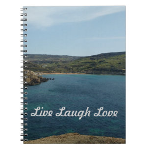 Live laugh love notebook