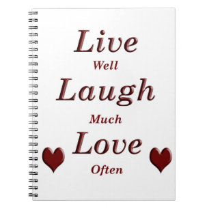 Live Laugh Love Notebook