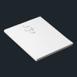 Live laugh love notepad<br><div class="desc">Live laugh love,  inspirational words for this minimalist typographic design.</div>