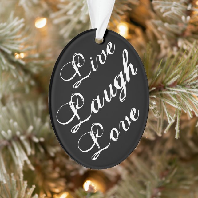 Live Laugh Love Ornament 2020 (Tree)