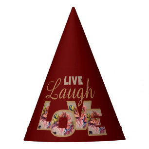 Live, Laugh, love Party Hat