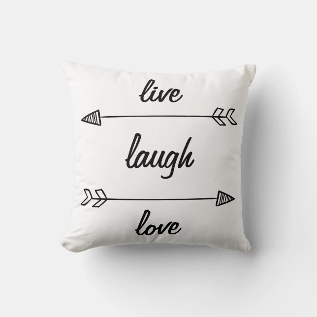 Live Laugh Love Pillow (Front)