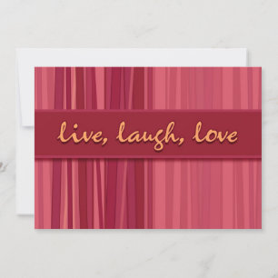Live Laugh Love Pink Mother’s Day Invitation