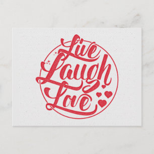 Live Laugh Love Postcard