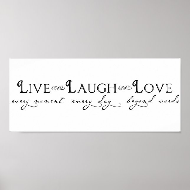 Live Laugh Love Poster (Front)