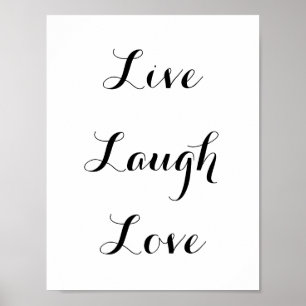 Live - Laugh - Love Poster