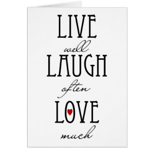 Live laugh love simple text