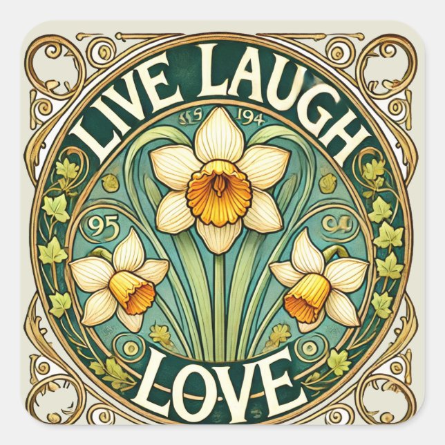 Live Laugh Love                                    Square Sticker (Front)