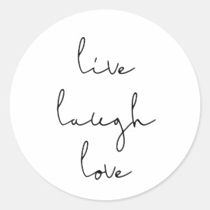 Live laugh love sticker