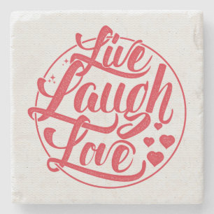 Live Laugh Love Stone Coaster