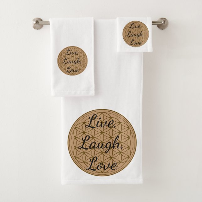 "Live, Laugh, Love" Towel Set (Insitu)