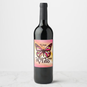 Live Laugh Love Vino Wine Label