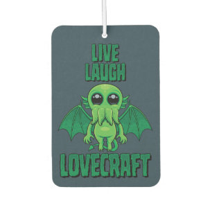 Live Laugh Lovecraft Cute Cthulhu Car Air Freshener