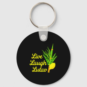 Live Laugh Lulav Etrog Happy Sukkot Jewish Sukkah  Key Ring