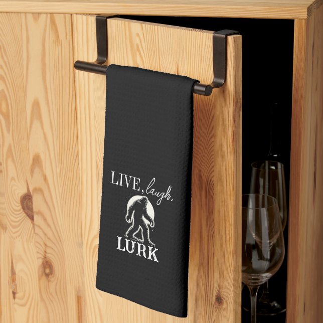 Live, Laugh, Lurk Tea Towel (Thirds Fold)