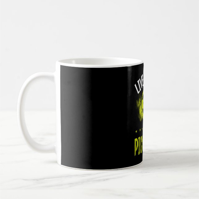 Live Laugh Play Pickleball Coffee Mug (Left)