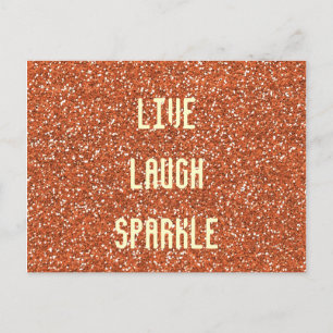 Live Laugh Sparkle Postcard