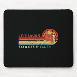 Live Laugh Toaster Th Vintage Skeleton Meme Dark H Mouse Mat