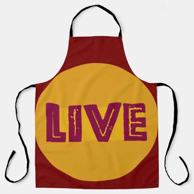 Live & Let Live In Orbit Apron (Front)