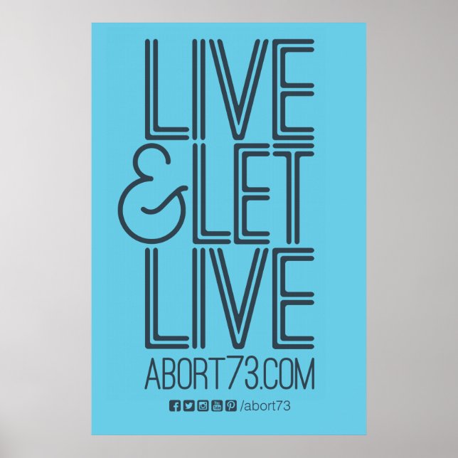 Live & Let Live Poster (Abort73.com) (Front)