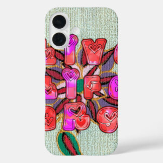 Live Life Large Art Print iPhone 16 Case