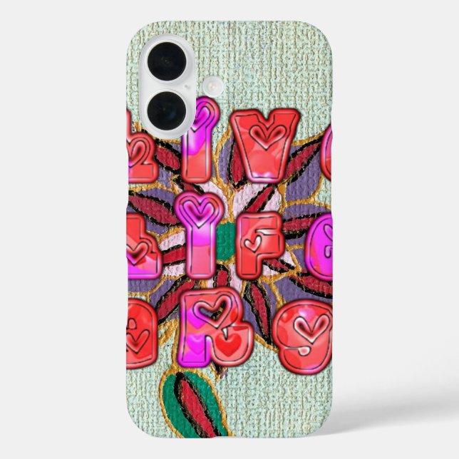 Live Life Large Art Print Case-Mate iPhone Case (Back)