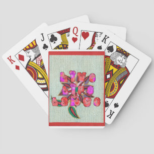"Live Life Large" Art Print Playing Cards