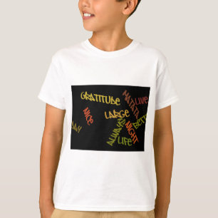 Live Life Large Word Art Print T-Shirt