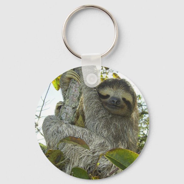 Live Life Like a Sloth Key Ring (Front)