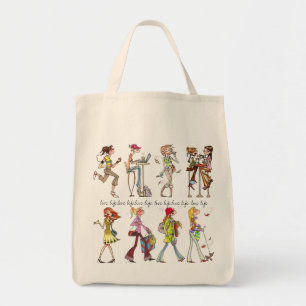 "live life. love life" women tote bag