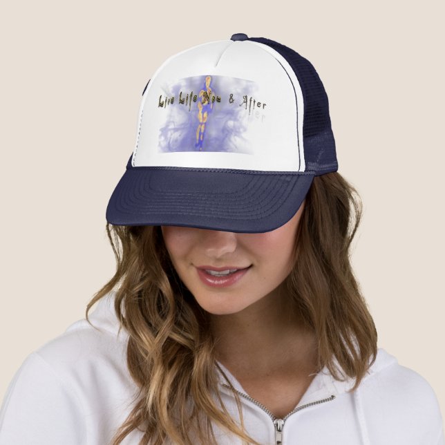 Live Life Now Ghost FLIRcam Shirt Trucker Hat (In Situ)